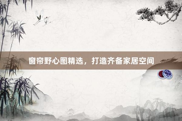 窗帘野心图精选，打造齐备家居空间